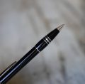 SUPERBE STYLO BILLE MONTBLANC STARWALKER EN RESINE NOIRE - FINITION PLATINUM – Image 2