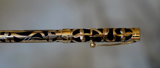 STYLO PLUME SHEAFFER NOSTALGIA EN VERMEIL 925 - PLUME EN OR MASSIF 18 CARATS
