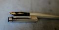 STYLO PLUME SHEAFFER TARGA EN ARGENT MASSIF 925 FINITION QUADRILLE - PLUME EN OR MASSIF 14 CARATS – Image 2