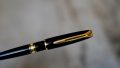 STYLO BILLE WATERMAN CHARLESTON EN RESINE NOIRE & PL. OR 18 CARATS – Image 2