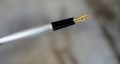 STYLO PLUME MONTBLANC PL. ARGENT BARLEY CORN - PLUME EN OR MASSIF 18 CARATS – Image 2