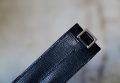 S.T. DUPONT - ETUI A STYLOS EN CUIR NOIR AVEC ANNEAU METAL - MODELE DEUX PLACES – Image 2