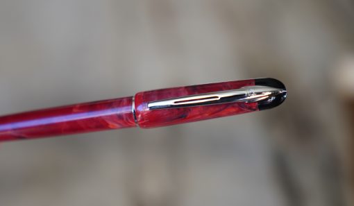 STYLO PLUME WATERMAN PHILEAS KULTUR EN RESINE ROUGE MARBREE - PLUME FINE