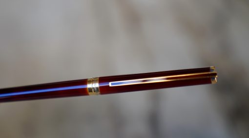 STYLO ROLLER S.T. DUPONT LAQUE DE CHINE BRUNE - MONTURE EN VERMEIL 925