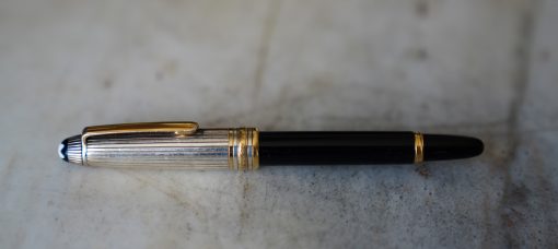 STYLO PLUME MONTBLANC MEISTERSTÜCK MOZART DOUE ARGENT MASSIF 925 - PLUME OR MASSIF 14 CARATS