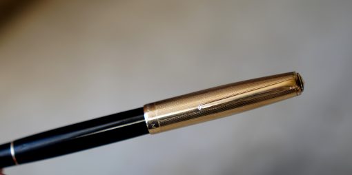 STYLO PLUME MONTBLANC 644 MEISTERSTÜCK DOUE RESINE NOIRE & PL. OR - PLUME OR 14 C - PLUME FLEX