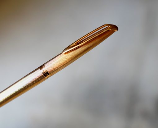 STYLO PLUME WATERMAN CF PL. OR FINITION LIGNEE - PLUME EN OR MASSIF 18 CARATS