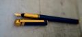 STYLO PLUME CARTIER TRINITY EN LAQUE BLEU FONCE MARBREE - PLUME EN OR MASSIF 18 CARATS – Image 2
