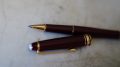 STYLO ROLLER MONTBLANC MEISTERSTÜCK RESINE BORDEAUX & PL. OR 18 CARATS – Image 2