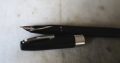 STYLO PLUME SHEAFFER EN RESINE NOIRE - FINITION PLATINUM - PLUME LOSANGE – Image 2