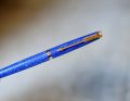 STYLO PLUME PARKER 35 LAQUE DE CHINE LAPISN LAZULI - PLUME OR MASSIF 18 CARATS – Image 2