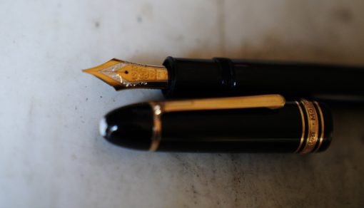 STYLO PLUME MONTBLANC MEISTERSTUCK 149 - PLUME OR MASSIF DEUX TONS 18 C VINTAGE